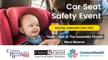 Car Seat Safety Event Coming to West Monroe